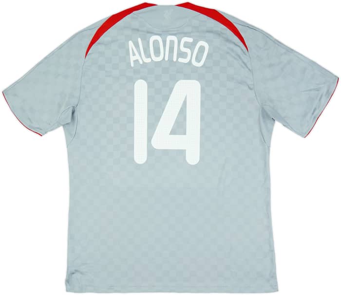 2008-09 Liverpool Away Shirt Alonso #14 - 6/10 - (XXL)