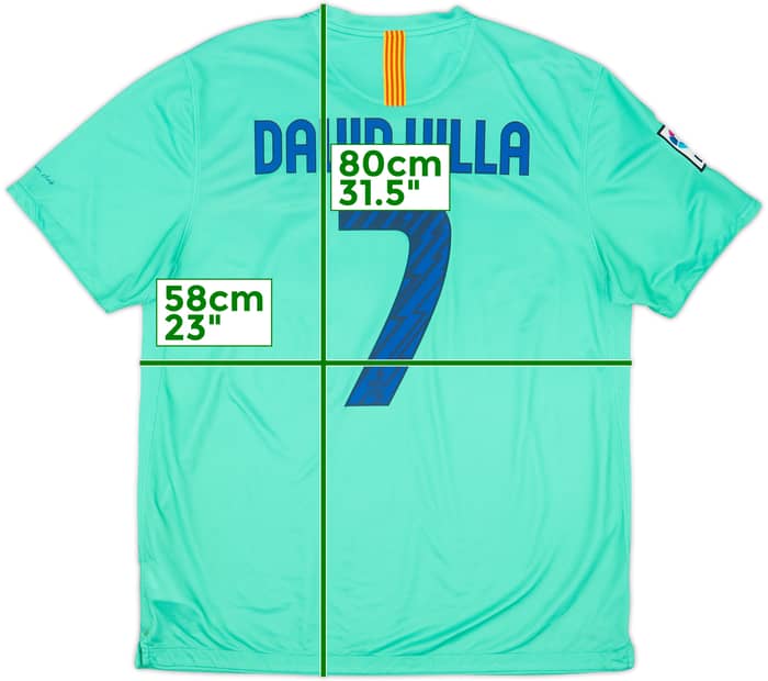 2010-11 Barcelona Away Shirt David Villa #7 - 6/10 - (XL)