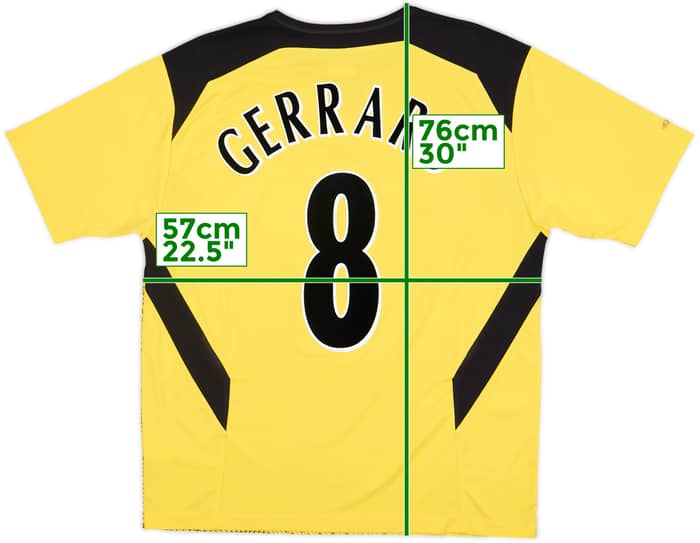 2004-06 Liverpool Away Shirt Gerrard #8 - 7/10 - (L)