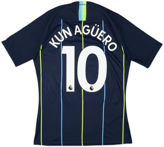 2018-19 Manchester City Authentic Away Shirt Kun Aguero #10 - 10/10 - (M)