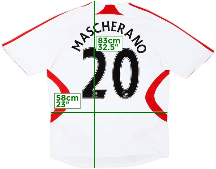 2007-08 Liverpool Away Shirt Mascherano #20 - 7/10 - (XXL)