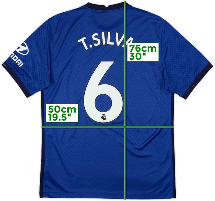 2020-21 Chelsea Home Shirt T.Silva #6 - 8/10 - (M)