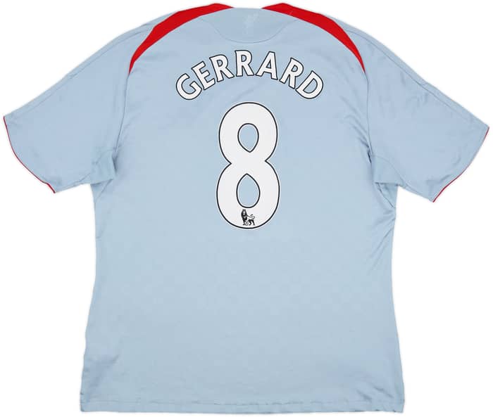 2008-09 Liverpool Away Shirt Gerrard #8 - 6/10 - (XXL)