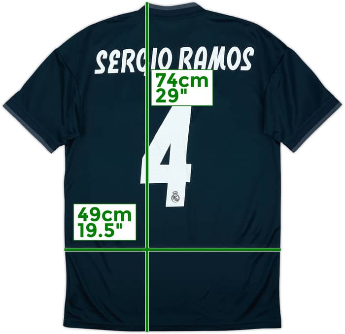 Camiseta de visitante del Real Madrid 2018-19 Sergio Ramos #4 (S)