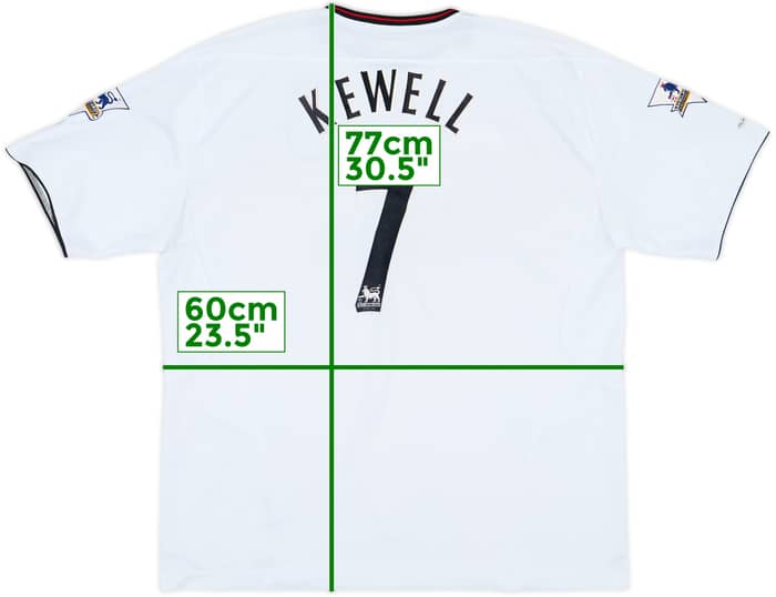 2003-04 Liverpool Away Shirt Kewell #7 - 8/10 - (XL)