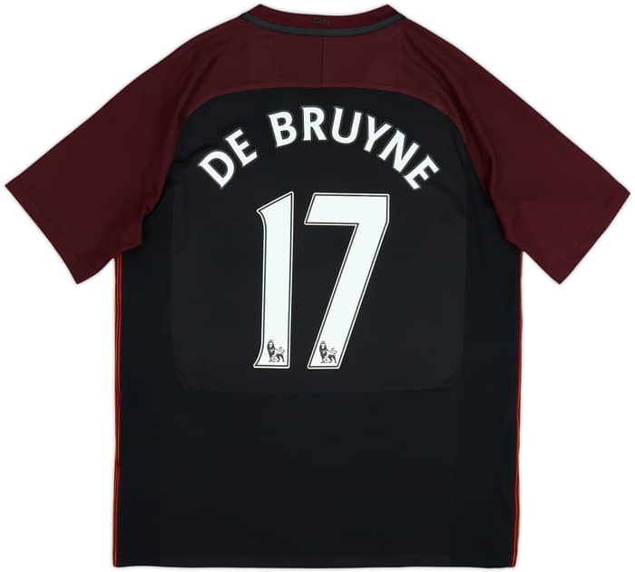2016-17 Manchester City Away Shirt De Bruyne #17 - 8/10 - (L)