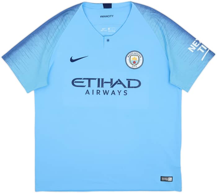 2018-19 Manchester City Home Shirt De Bruyne #17 - 9/10 - (XL)