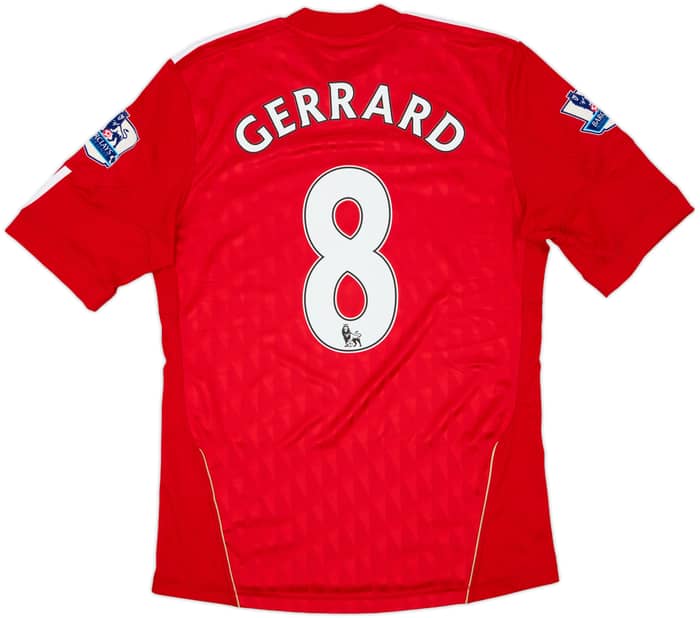 2010-12 Liverpool Home Shirt Gerrard #8 - 7/10 - (S)