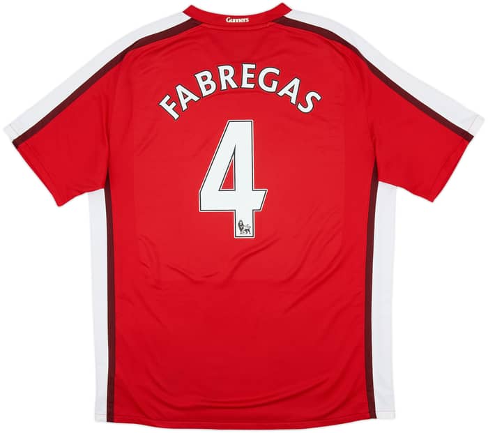 2008-10 Arsenal Home Shirt Fabregas #4 - 9/10 - (XL)