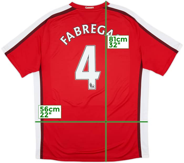2008-10 Arsenal Home Shirt Fabregas #4 - 9/10 - (XL)