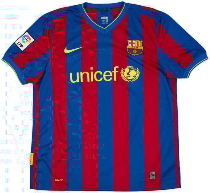 2009-10 Barcelona Home Shirt Ibrahimovic #9 - 6/10 - (L)
