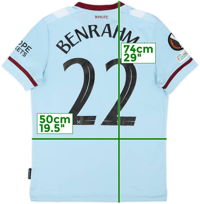 2021-22 West Ham Away Shirt Benrahma #22 - 7/10 - (L)
