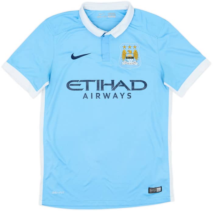 2015-16 Manchester City Home Shirt Toure Yaya #42 - 6/10 - (S)