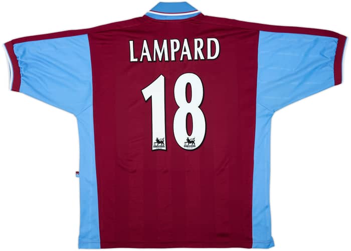 1997-98 West Ham Home Shirt Lampard#18 - 9/10 - (XL)