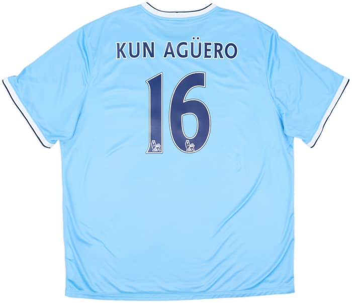 2013-14 Manchester City Home Shirt Kun Aguero #16 - 8/10 - (3XL)