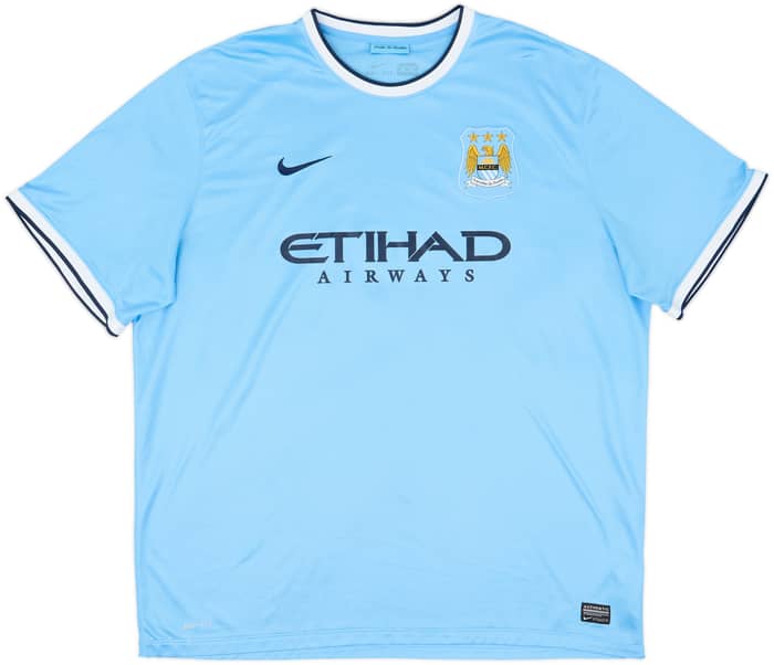 2013-14 Manchester City Home Shirt Kun Aguero #16 - 8/10 - (3XL)
