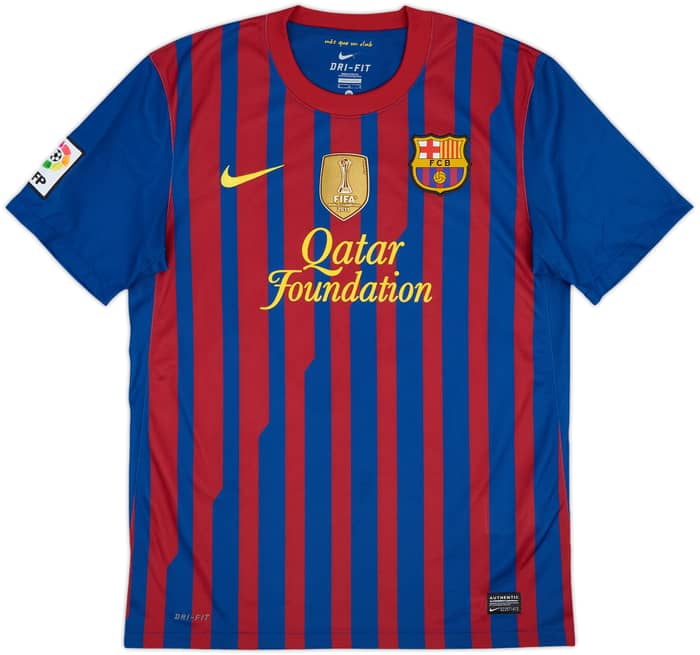 2011-12 Barcelona Home Shirt Xavi #6 - 7/10 - (M)
