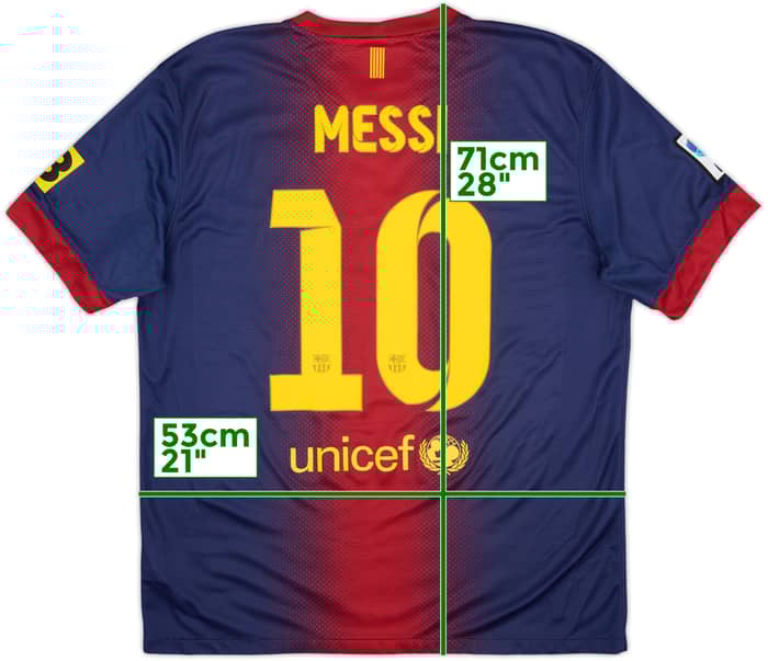 2012-13 Barcelona Local Camiseta Messi #10 - 6/10 - (L)