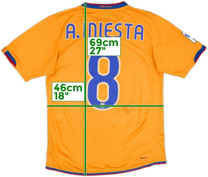 2007-08 Barcelona Third Shirt A.Iniesta #8 - 5/10 - (S)