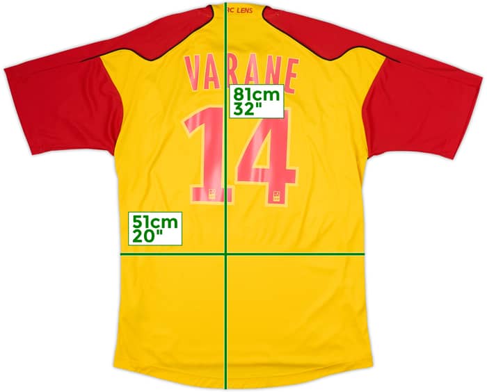 2010-11 Lens Home Shirt Varane #14 - 7/10 - (L)