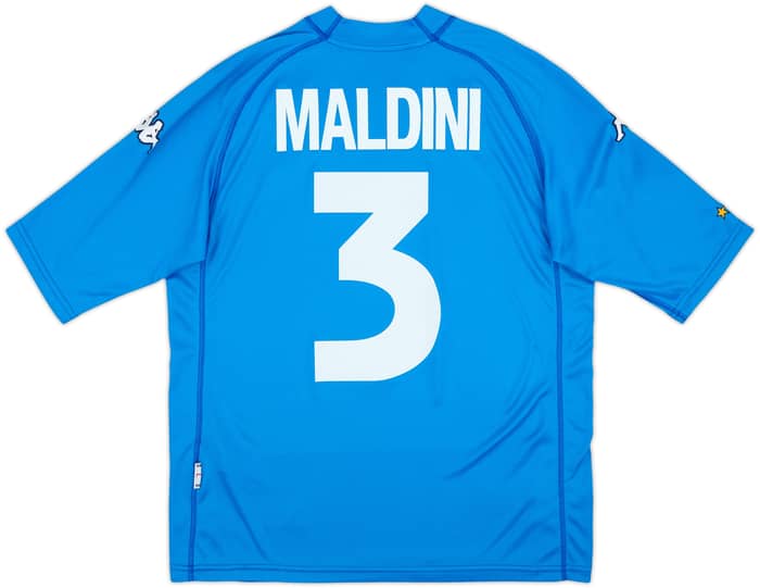 2000-01 Italy Home Shirt Maldini #3 - 7/10 - (L)