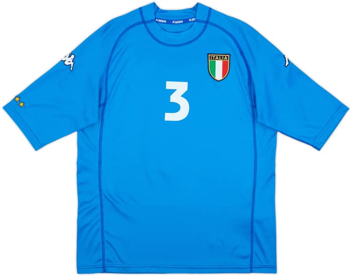 2000-01 Italy Home Shirt Maldini #3 - 7/10 - (L)