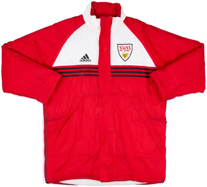 1998-00 Stuttgart adidas Padded Bench Coat - 6/10 - (L)