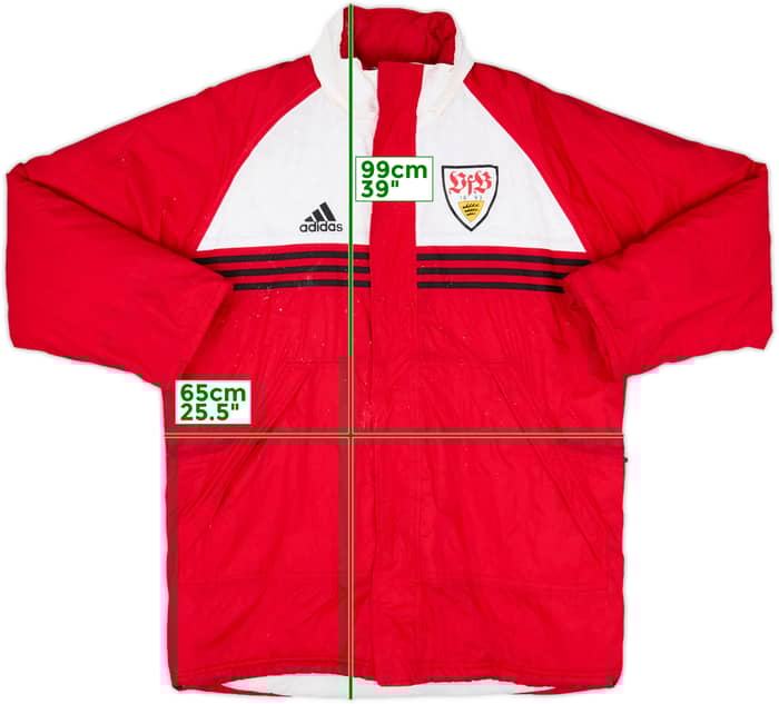 1998-00 Stuttgart adidas Padded Bench Coat - 6/10 - (L)