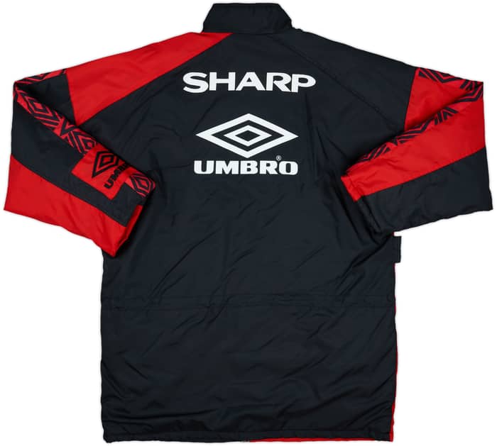 1992-94 Manchester United Umbro Padded Bench Coat - 10/10 - (XL)