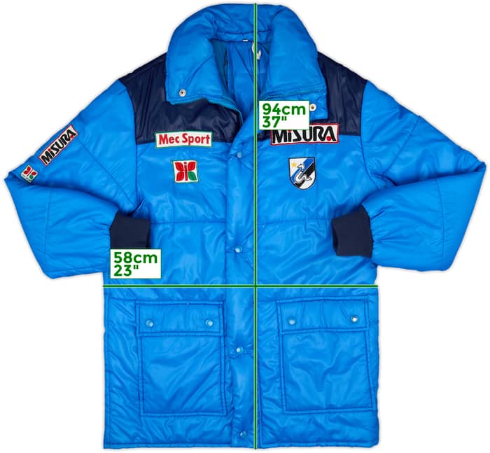 1983-85 Inter Milan Mecsport Hooded Padded Bench Coat - 9/10 - (XL)
