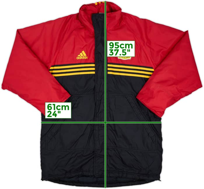 1998-99 Bayer Leverkusen adidas Padded Bench Coat - 5/10 - (M/L)