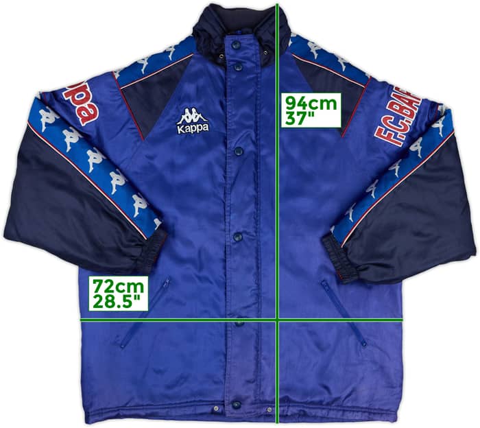 1995-97 Barcelona Kappa Padded Bench Coat - 9/10 - (XL)