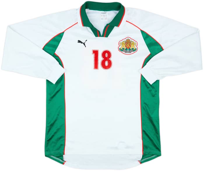 1998-00 Bulgaria Match Issue Home L/S Shirt #18