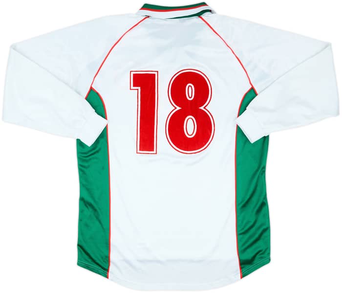 1998-00 Bulgaria Match Issue Home L/S Shirt #18