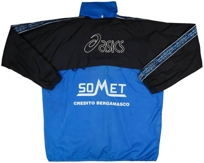 1996-98 Atalanta Asics Hooded 1/4 Zip Rain Jacket - 6/10 - (XL)