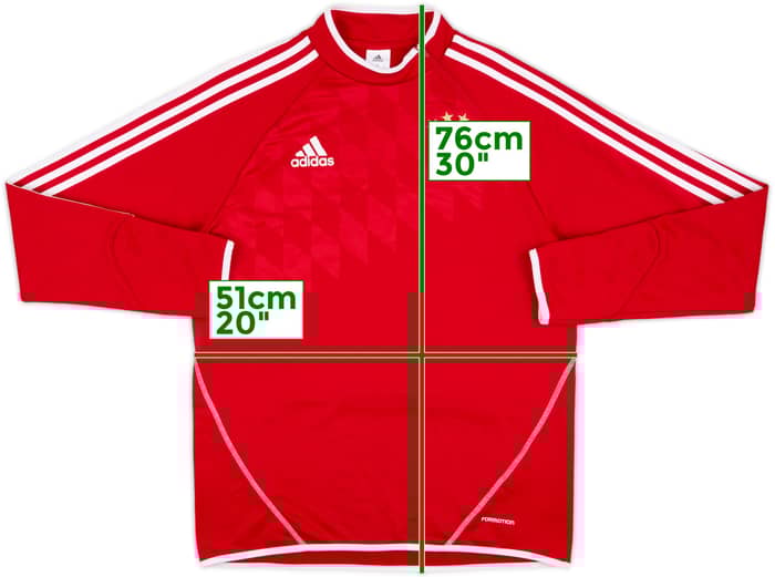 2013-14 Bayern Munich adidas 1/4 Zip Drill Top - 8/10 - (L)