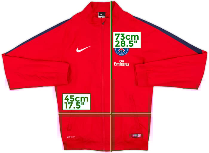 2016-17 Paris Saint-Germain Nike Track Jacket - 8/10 - (S)
