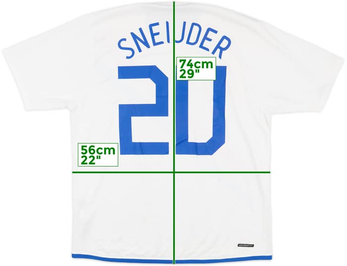 2006-08 Netherlands Away Shirt Sneijder #20 - 7/10 - (L)
