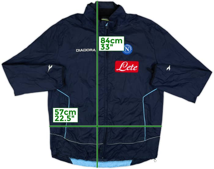 2007-09 Napoli Diadora Chaqueta impermeable con capucha - 4/10 - (L)