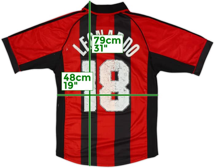 1998-00 AC Milan Home Shirt Leonardo #18 - 5/10 - (S)