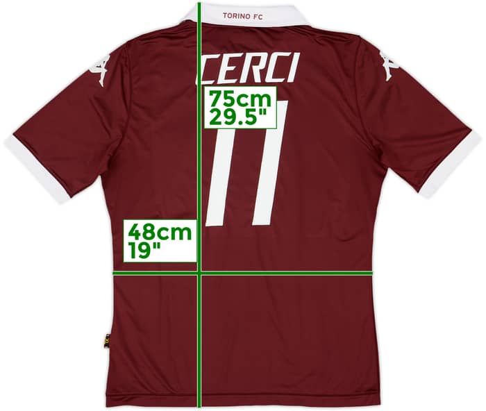 2013-14 Torino Home Shirt Cerci #11 - 8/10 - (XL)