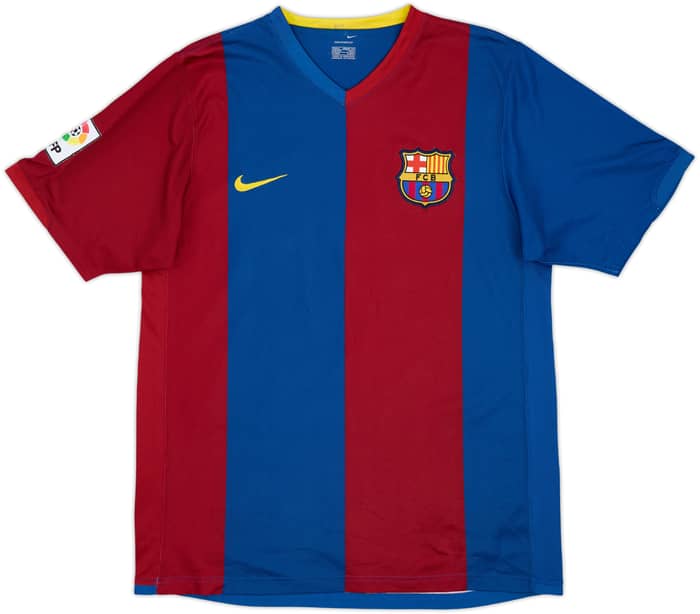 2006-07 Barcelona Home Shirt Ronaldinho #10 - 8/10 - (M)