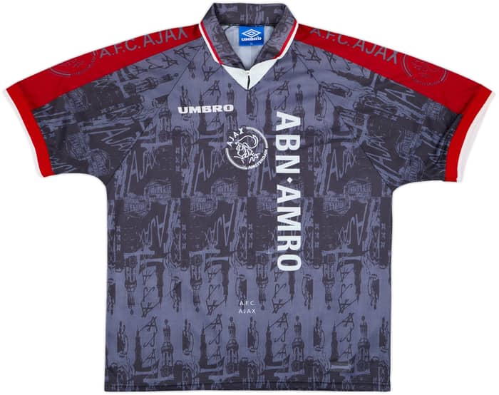 1996-97 Ajax Camiseta Visitante Kluivert #9 - 8/10 - (XL)