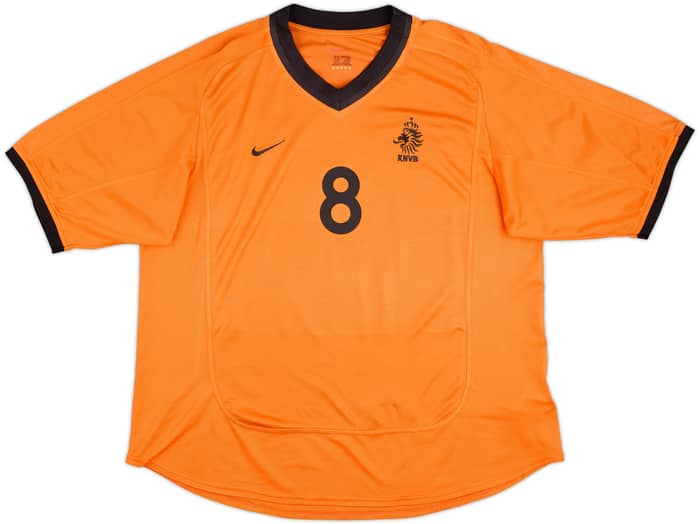 2000-02 Netherlands Home Shirt Davids #8 - 9/10 - (XL)