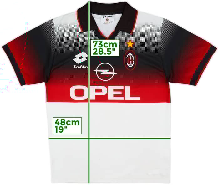 1996-97 AC Milan Lotto Training Shirt - 6/10 - (S)