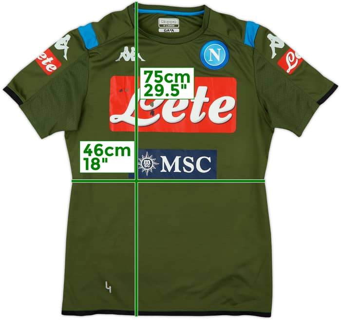 2019-20 Napoli Player Issue Kappa Training Shirt #4 - 5/10 - (XL)