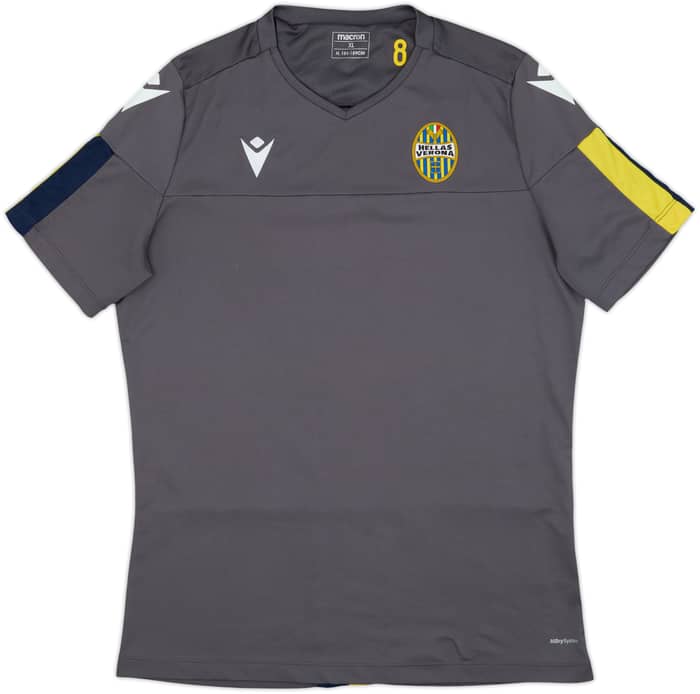 2019-20 Hellas Verona Macron Player Issue Training Shirt #8 - 10/10 - (XL)