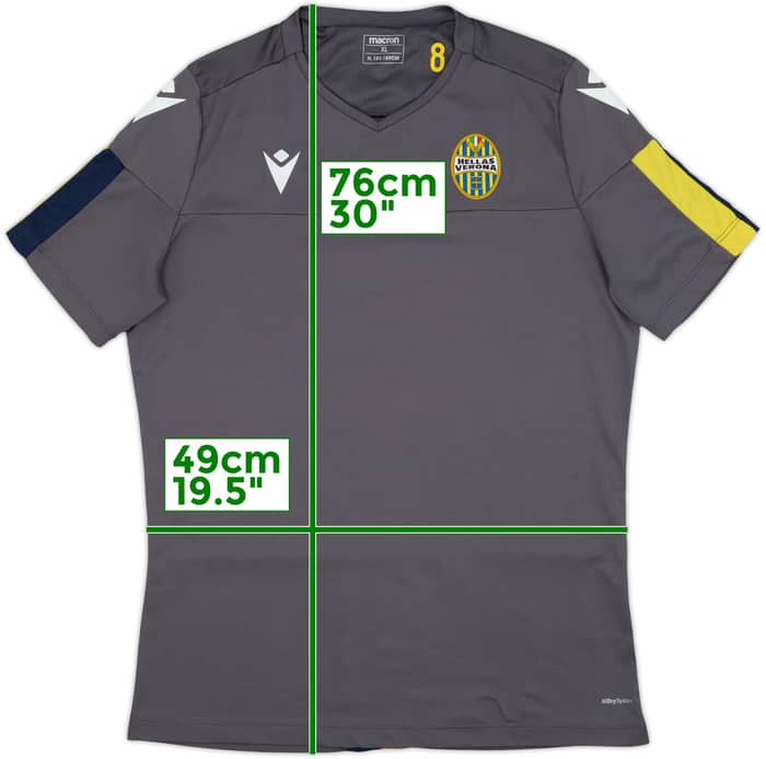 2019-20 Hellas Verona Macron Player Issue Training Shirt #8 - 10/10 - (XL)