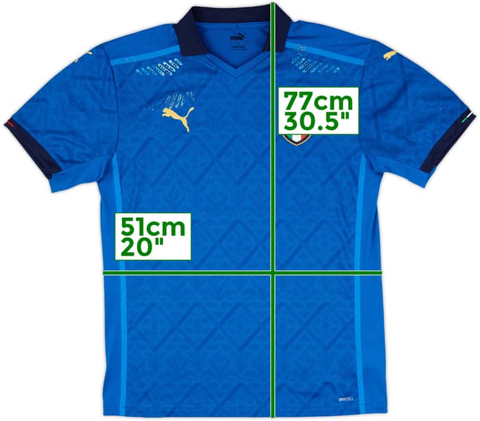 2020-21 Italy Authentic Home Shirt - 5/10 - (L)