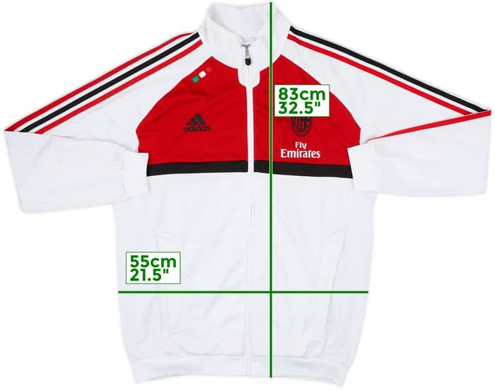 2011-12 AC Milan adidas Track Jacket - 7/10 - (L)